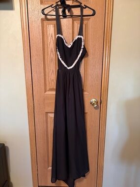 Bettie Page by Playful Promises Black Halter Chemise